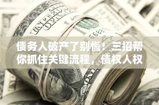 武汉债务人破产了别慌！三招帮你抓住关键流程，债权人权益不再缩水