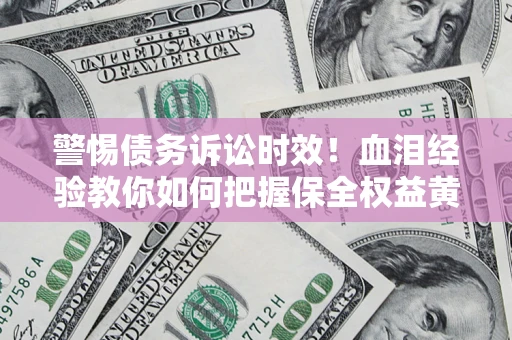 武汉警惕债务诉讼时效！血泪经验教你如何把握保全权益黄金期